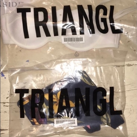 Triangl bikini top white small worn once - Picture 7 of 8